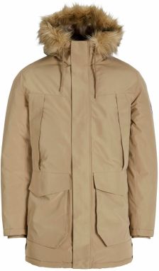 JACK & JONES Zimná parka 'CAMP'  tmavobéžová