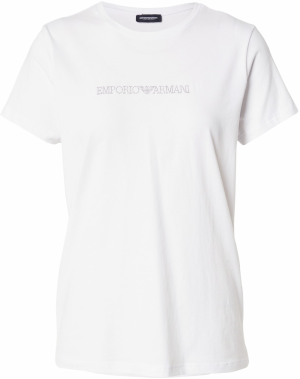 Emporio Armani Tričko  sivá / biela