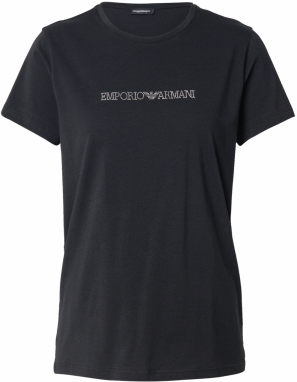 Emporio Armani Tričko  čierna / biela