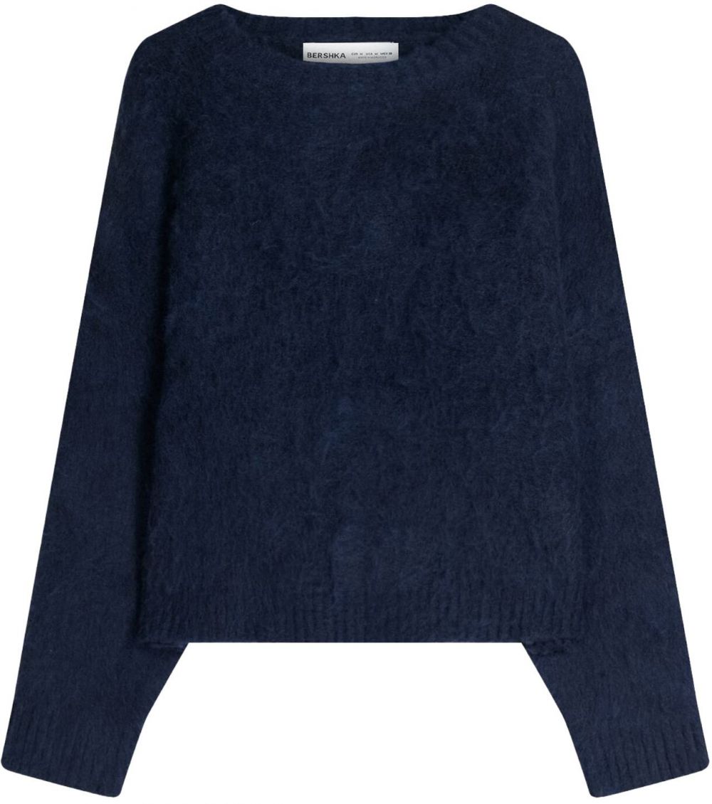 Bershka Sveter  námornícka modrá