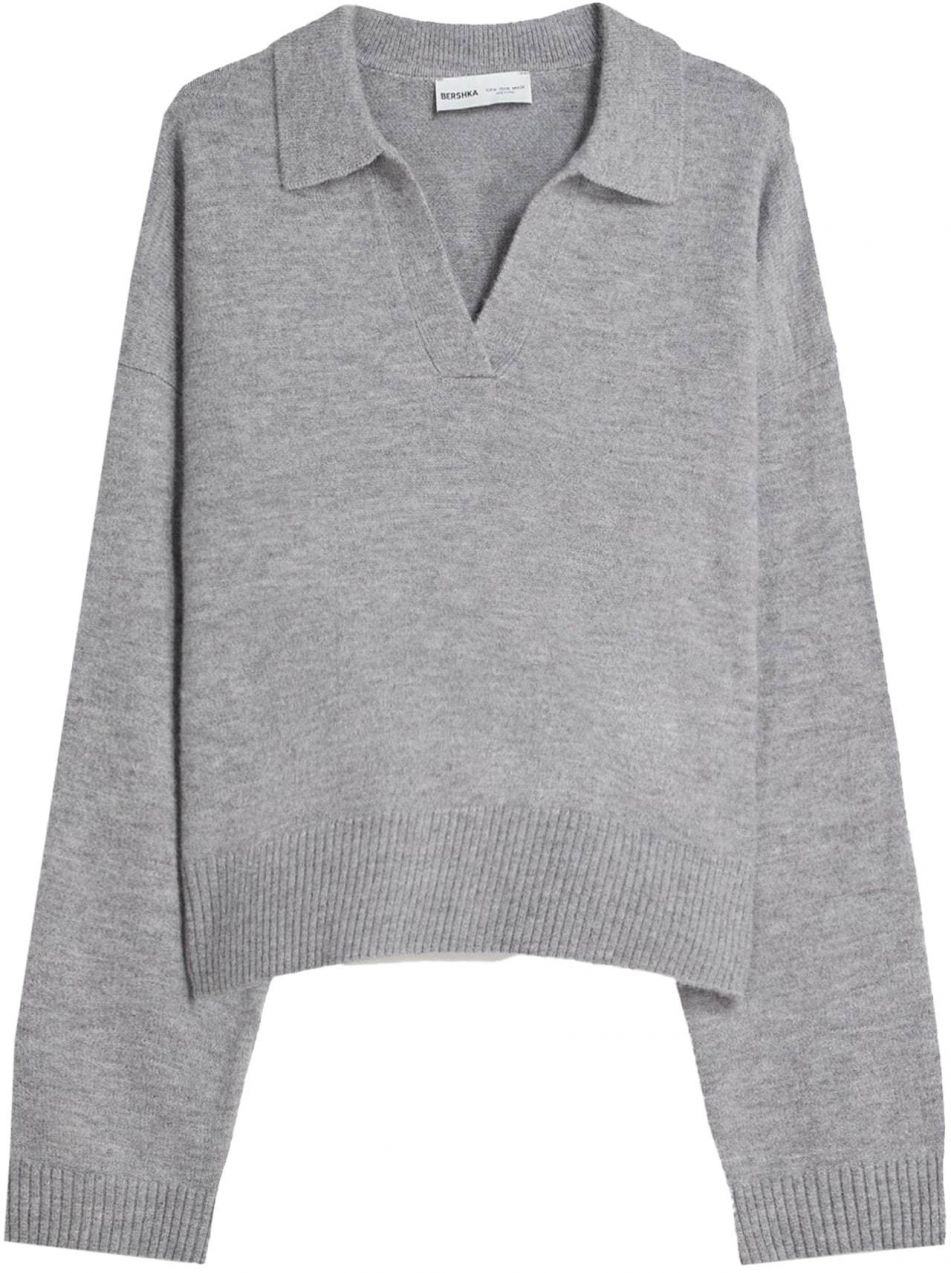 Bershka Sveter  sivá