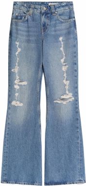Bershka Džínsy  modrá denim