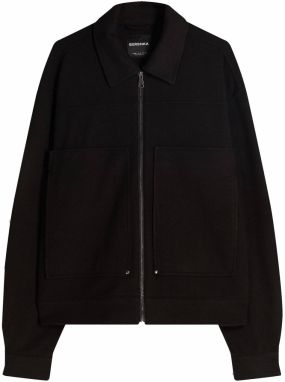 Bershka Prechodná bunda  čierna