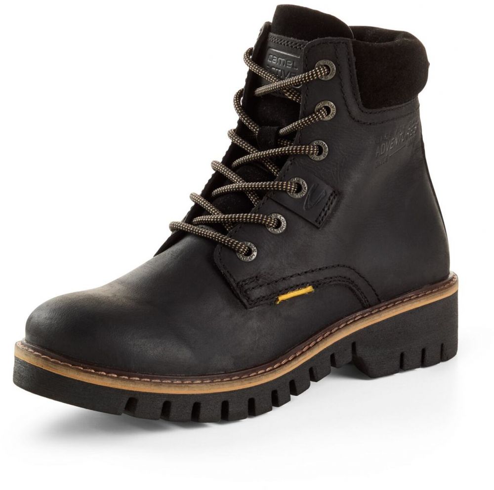 CAMEL ACTIVE Šnurovacie členkové čižmy 'ISA'  farba ťavej srsti / čierna