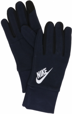 NIKE Prstové rukavice 'Club Fleece 2.0'  námornícka modrá / biela