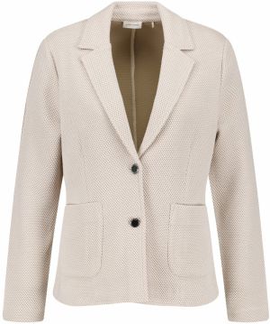 GERRY WEBER Blejzer  béžová / šedobiela