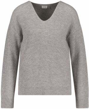GERRY WEBER Sveter  striebornosivá