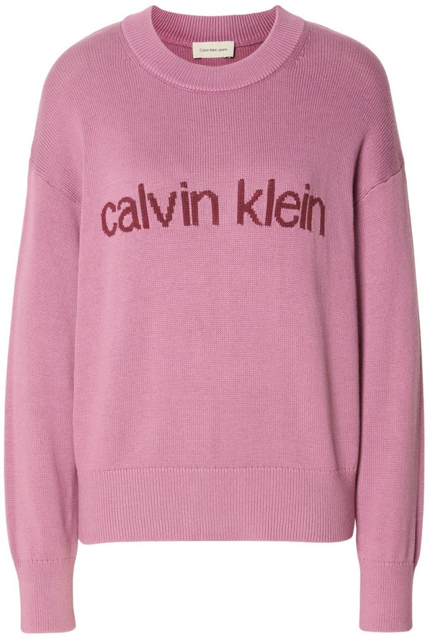 Calvin Klein Jeans Sveter  bordová / pastelovo červená