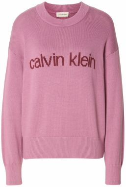 Calvin Klein Jeans Sveter  bordová / pastelovo červená
