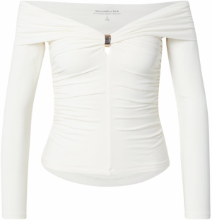 Abercrombie & Fitch Tričko  biela
