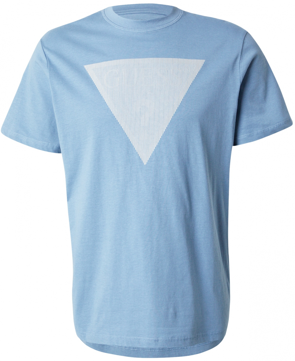 GUESS Tričko  svetlomodrá / biela