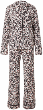 GUESS Pyžamo 'SASHA'  kapučíno / čierna / biela