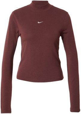Nike Sportswear Tričko  burgundská / biela