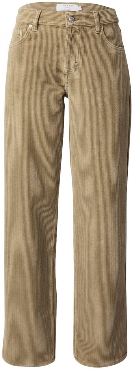 TOPSHOP Nohavice 'EMBER'  kaki