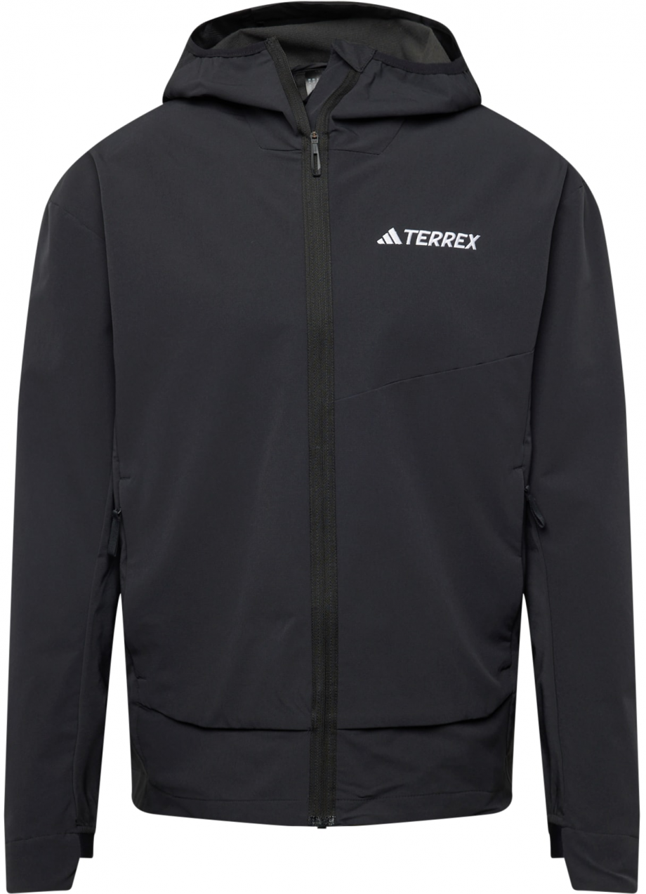 ADIDAS TERREX Outdoorová bunda 'Terrex Multi Softshell'  čierna / biela