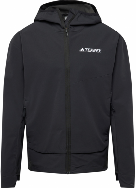 ADIDAS TERREX Outdoorová bunda 'Terrex Multi Softshell'  čierna / biela