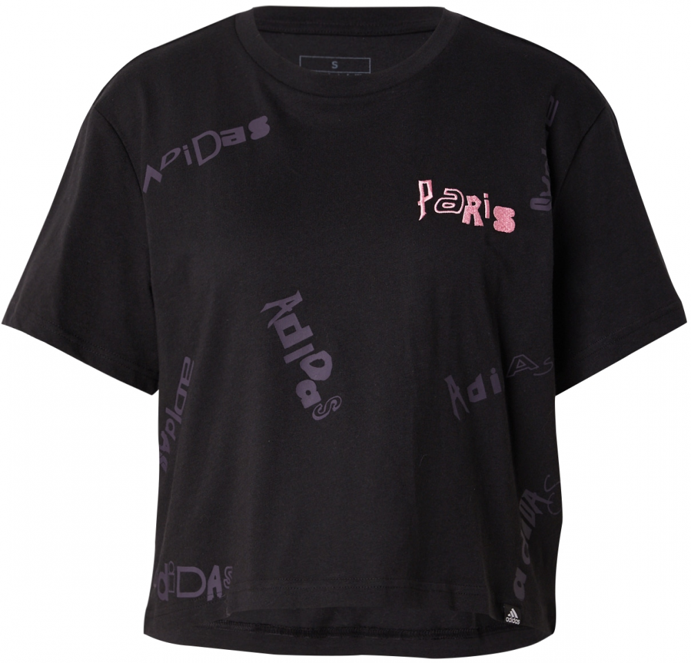 ADIDAS SPORTSWEAR Funkčné tričko  fialová / ružová / čierna