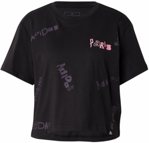ADIDAS SPORTSWEAR Funkčné tričko  fialová / ružová / čierna