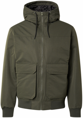 JACK & JONES Prechodná bunda  tmavozelená