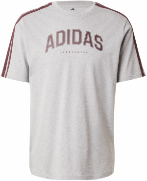 ADIDAS SPORTSWEAR Funkčné tričko 'COLLEG'  sivá / bordová