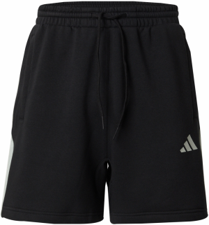 ADIDAS SPORTSWEAR Športové nohavice 'ESS'  čierna / biela