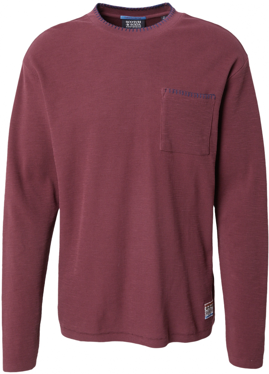 SCOTCH & SODA Tričko  enciánová / burgundská