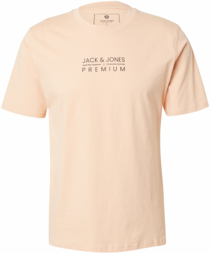 Jack & Jones Premium Tričko 'JPRBLUATLAS'  lososová / čierna