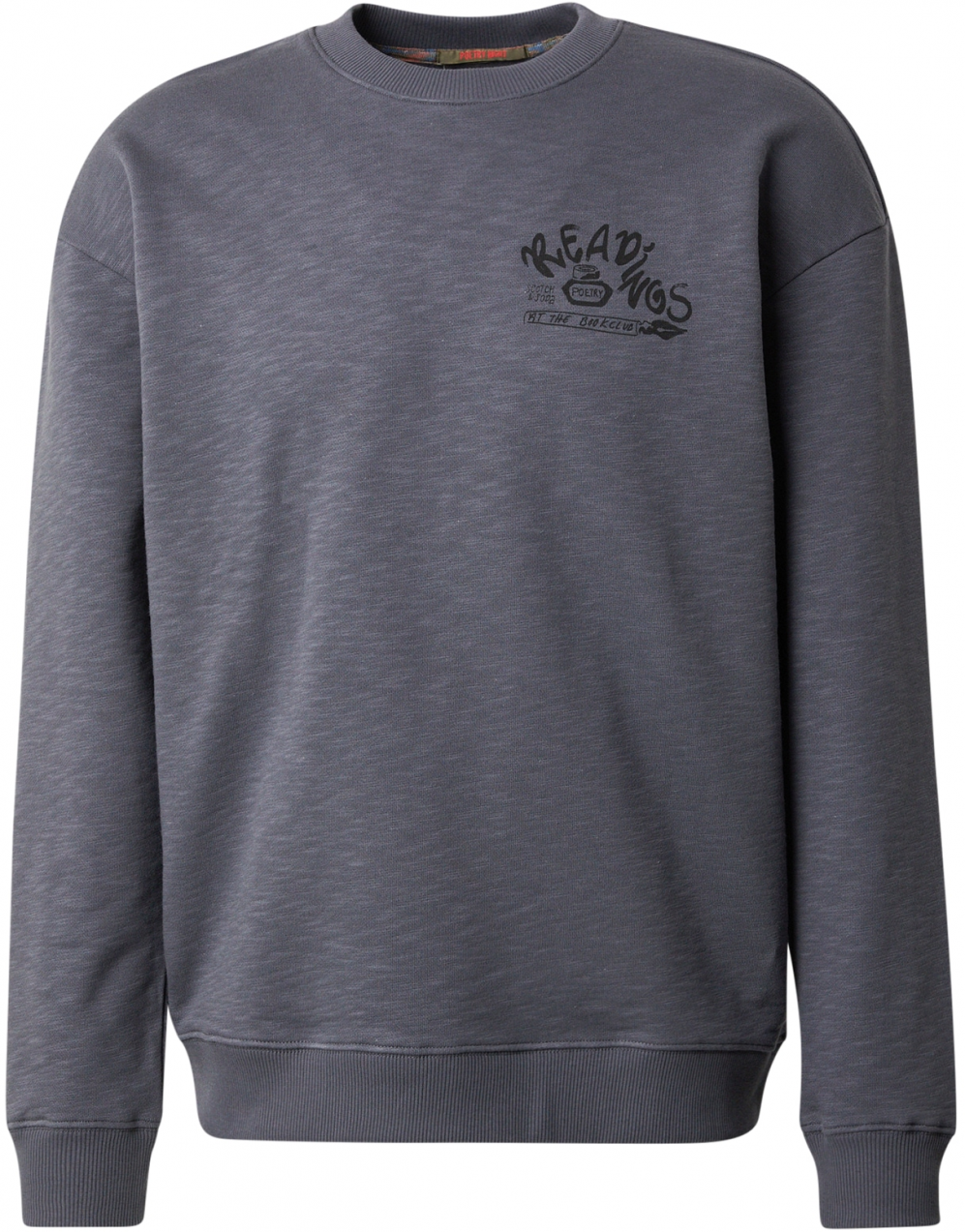 SCOTCH & SODA Mikina  kráľovská modrá / tmavohnedá / grafitová / limetová