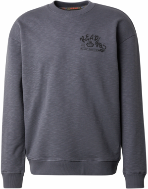 SCOTCH & SODA Mikina  kráľovská modrá / tmavohnedá / grafitová / limetová
