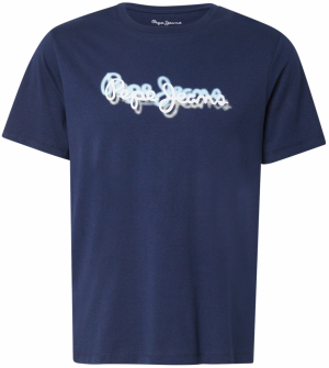 Pepe Jeans Tričko  námornícka modrá / svetlomodrá / šedobiela