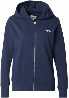 Pepe Jeans Tepláková bunda 'EDNY RO'  námornícka modrá / biela