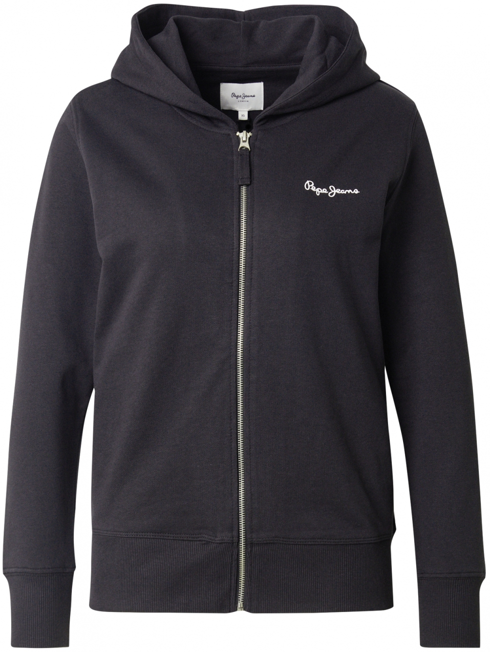 Pepe Jeans Tepláková bunda 'EDNY RO'  čierna / biela