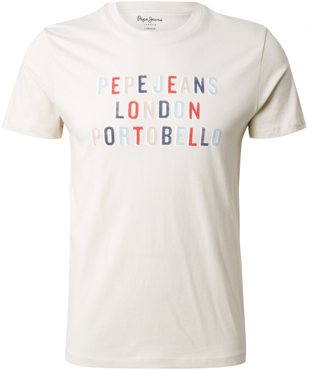 Pepe Jeans Tričko 'ELSON'  námornícka modrá / svetlomodrá / červená / biela