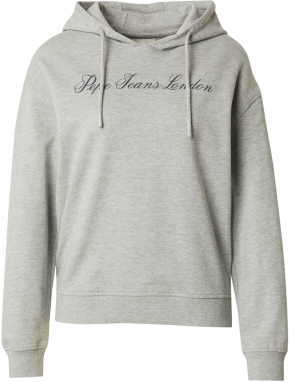 Pepe Jeans Mikina 'ELSY'  svetlosivá / čierna