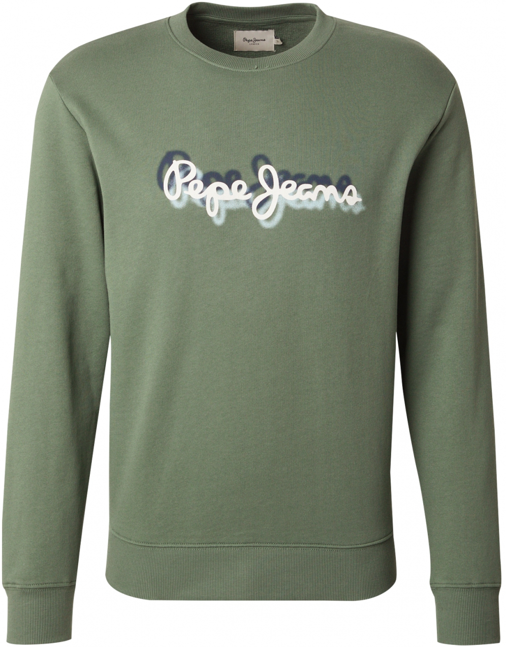 Pepe Jeans Mikina  námornícka modrá / tmavozelená / biela