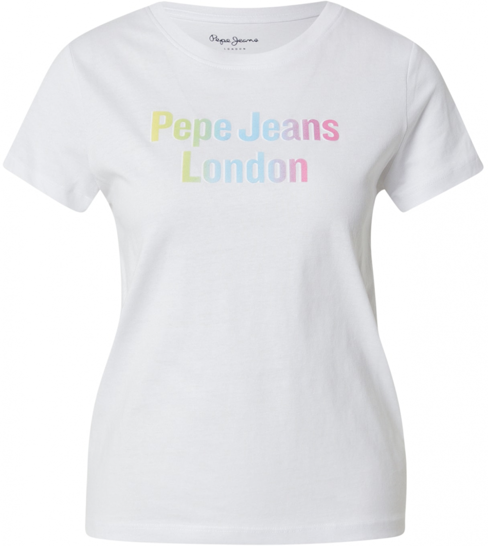 Pepe Jeans Tričko 'CARLA'  svetlomodrá / limetová / ružová / biela
