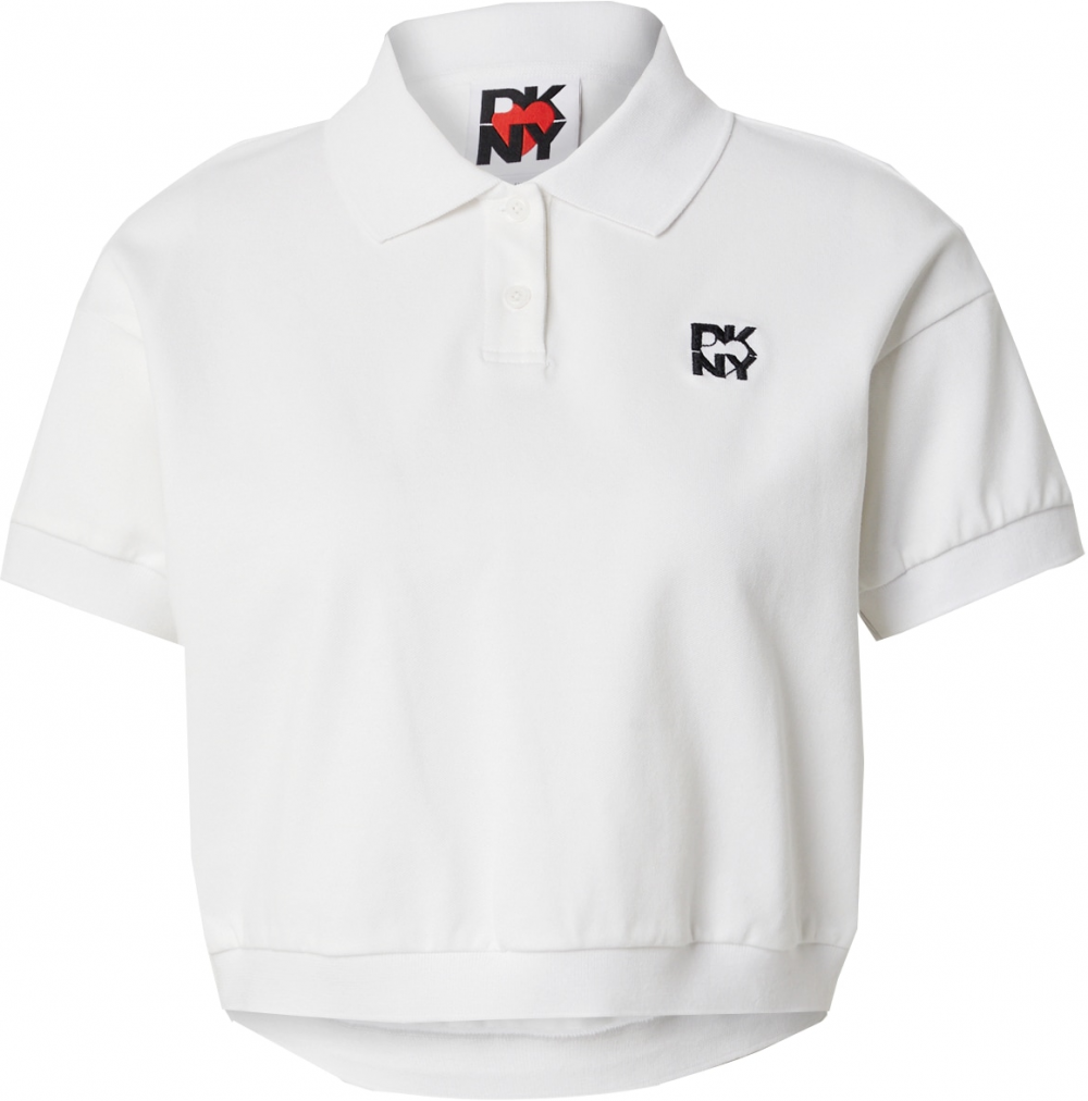 DKNY Tričko  čierna / biela