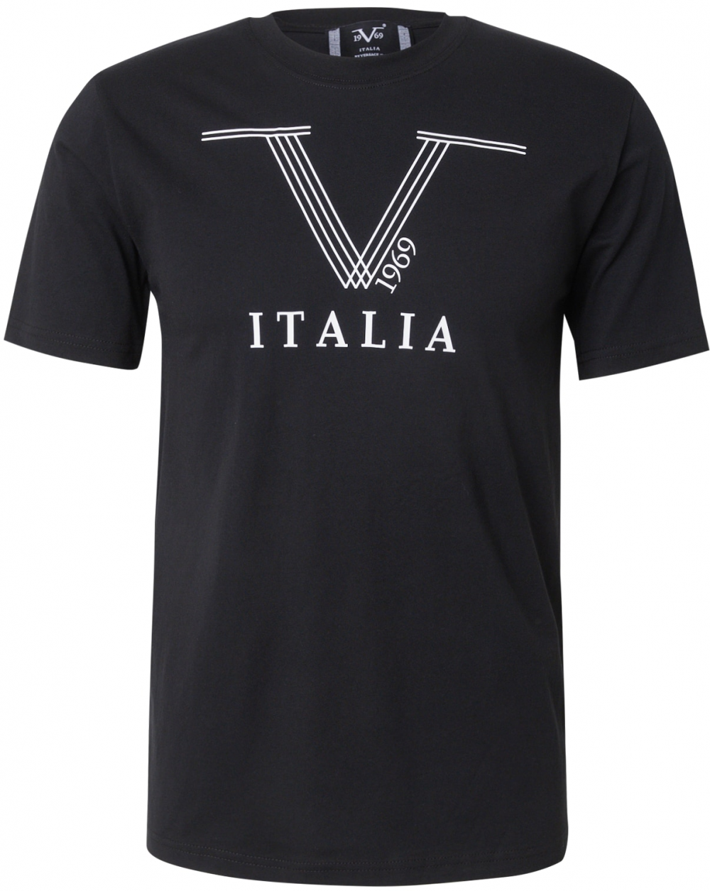19V69 ITALIA Tričko 'Pierre'  čierna / biela