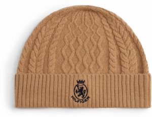 TOMMY HILFIGER Čiapky  farba ťavej srsti / čierna
