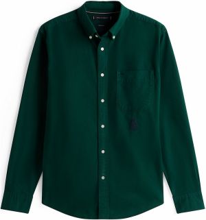 TOMMY HILFIGER Košeľa  tmavozelená