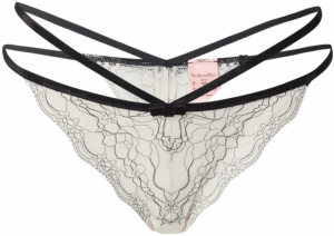 Hunkemöller Tangá  čierna / biela