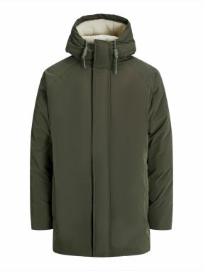 JACK & JONES Zimná parka 'JJEWOOD'  jedľová