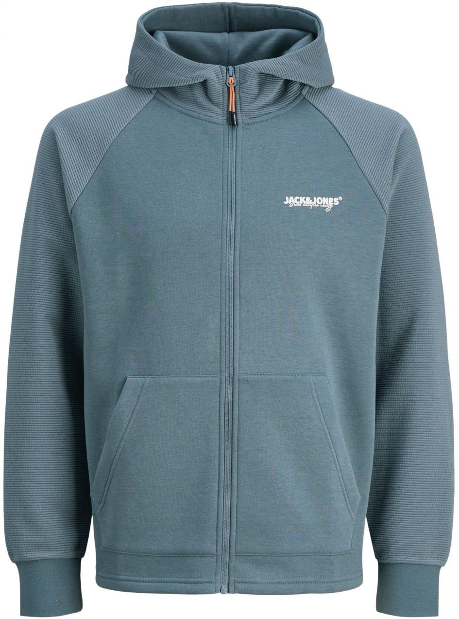 JACK & JONES Tepláková bunda 'JJTHATCHER'  dymovo modrá