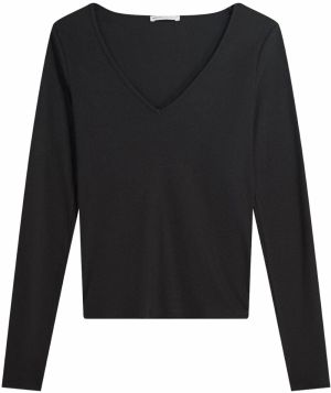Bershka Tričko  čierna