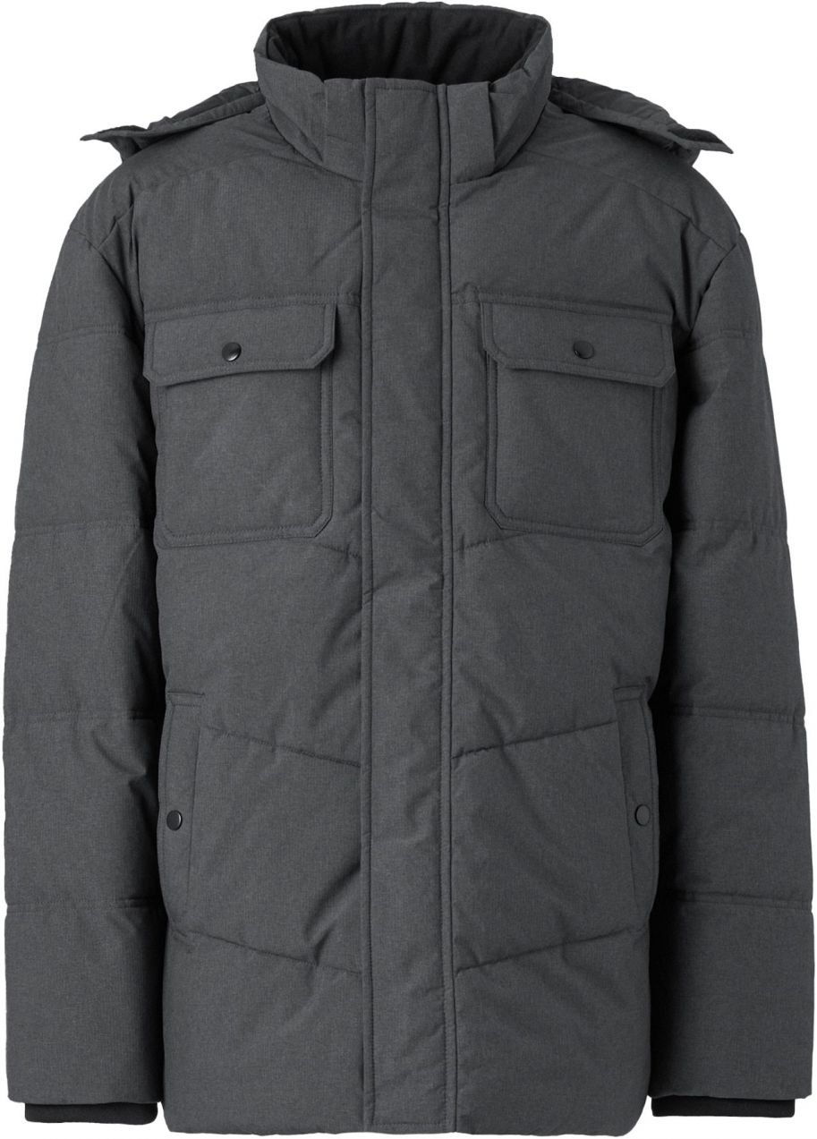 Jack & Jones Plus Zimná bunda 'JJMORGAN'  tmavosivá