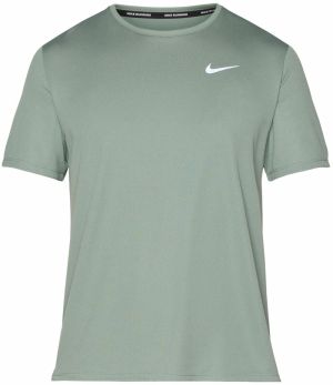 NIKE Funkčné tričko 'Miler'  pastelovo zelená / biela
