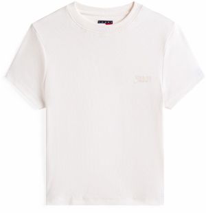 Tommy Jeans Tričko  biela