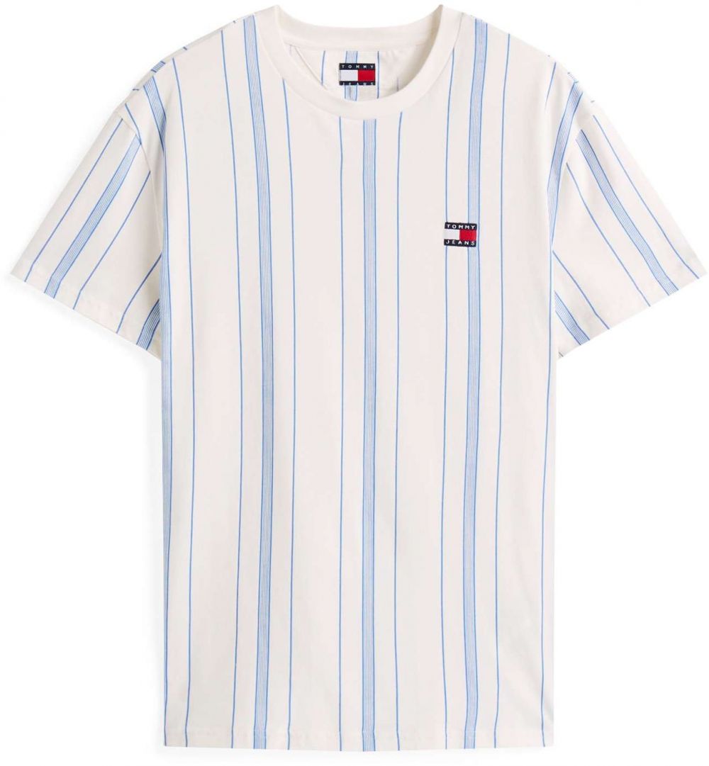 Tommy Jeans Tričko  svetlomodrá / biela