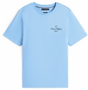 TOMMY HILFIGER Tričko  svetlomodrá / čierna