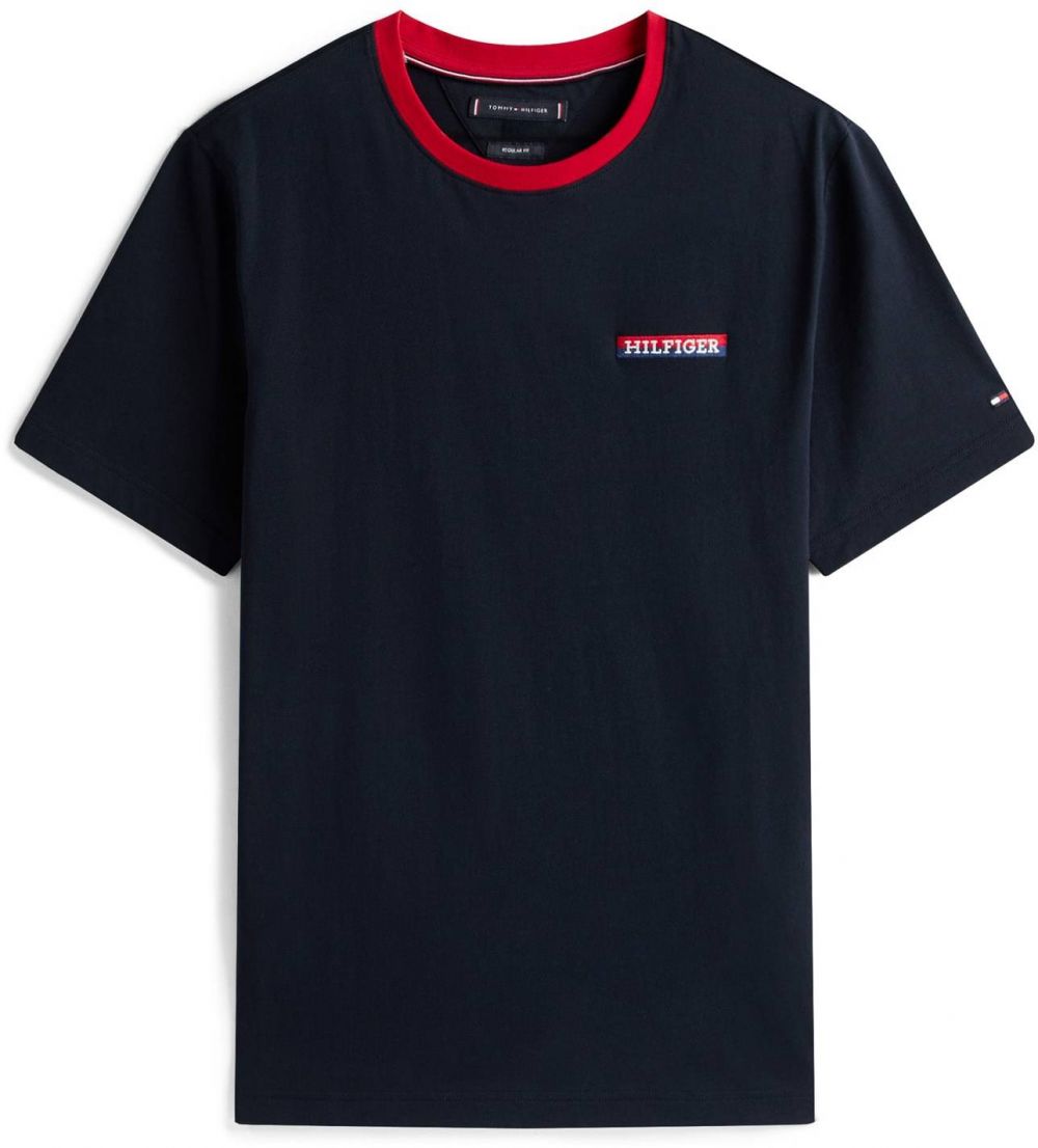 TOMMY HILFIGER Tričko 'AMERICANA'  modrá / námornícka modrá / červená / biela